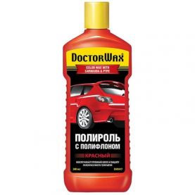 Поліроль DoctorWax Color Wax with Carnauba & PTFE з поліфлоном червоний DW8417 300мл