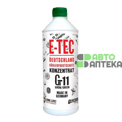 Антифриз E-TEC Glycsol Gt11 -40 зеленый 1л 10526