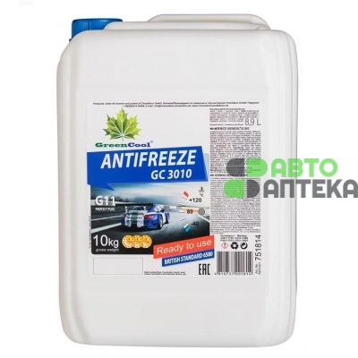 Антифриз GreenCool Antifreeze GC3010 G11 -40°C синий 10л 751814