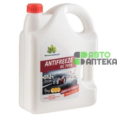 Антифриз GreenCool Antifreeze Carboxylate Long Life GC7010 G12+ -40°C красный 5л 792255