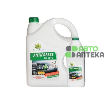 Антифриз GreenCool Antifreeze GC2010 G11 -40°C зелёный 5л + 1л 791661/791951