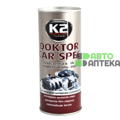 Присадка K2 Doktor CarSpec стабилизатор вязкости масла 443мл