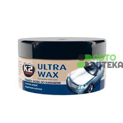 Поліроль K2 Ultra Wax з губкою 250г