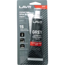 Герметик прокладка LAVR +399°C серый 85г Ln1739