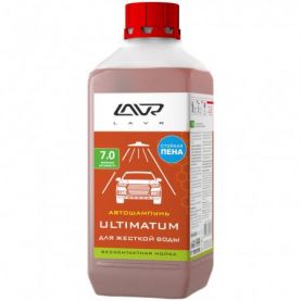 Автомобильный шампунь LAVR ULTIMATUM для жесткой воды для бесконтактной мойки 1л Ln2326