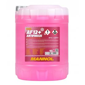 Антифриз MANNOL AF12+ Longlife Antifreeze -40°C красный 10л MN4012-10
