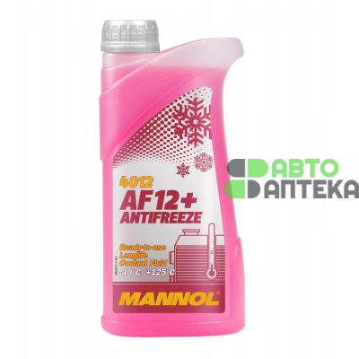 Антифриз MANNOL AF12+ Longlife Antifreeze -40°C красный 1л MN4012-1
