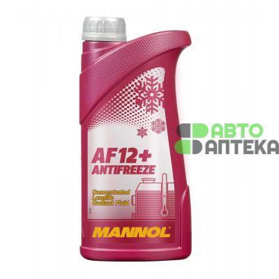 Антифриз MANNOL AF12 + Concentrated Longlife Antifreeze концентрат -80 ° C червоний 1л MN4112-1