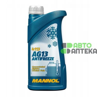 Антифриз MANNOL AG13 Concentrated Hightec Antifreeze концентрат -80°C зелёный 1л MN4113-1