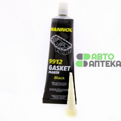 Герметик прокладка Mannol Black Gasket Maker +230°C чёрный 9912 85г