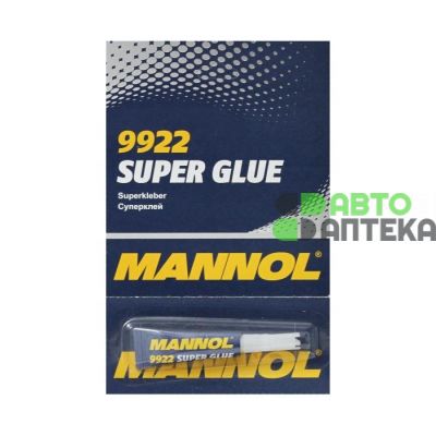 Клей MANNOL Super Glue секундный 3г