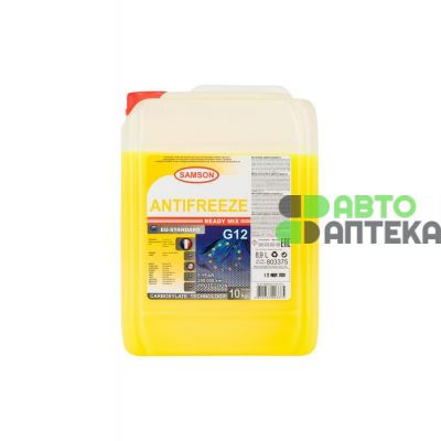 Антифриз SAMSON EU-Standard G12 -40°C жовтий 10л 803375