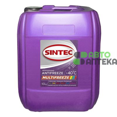 Антифриз Sintec Multi Freeze G12 -40°C фиолетовый 10л 800541