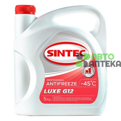 Антифриз Sintec Luxe G12 -40°C красный 5л 614500