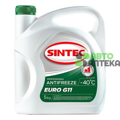 Антифриз Sintec Euro G11 -40°C зелёный 5л 800523