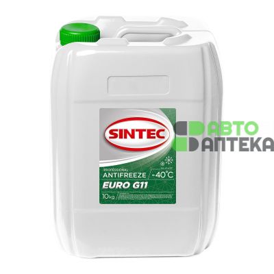 Антифриз Sintec Euro G11 -40°C зелений 10л 800516