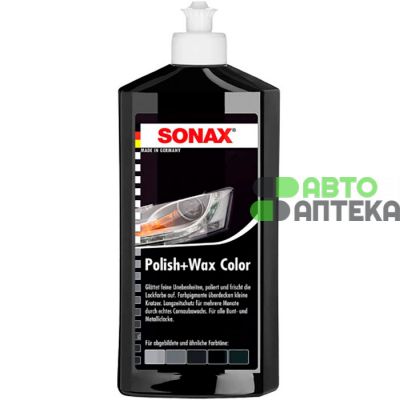 Поліроль Sonax NanoPro з воском чорний 296100 0,5л
