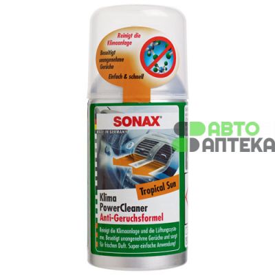 Очисник Sonax Clima Clean Tropical Sun антибактеріальний кондиціонер 100мл 323500