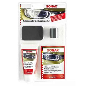 Полироль Sonax Headlight Restoration Kit набор для пластиковых фар 75 мл 405941