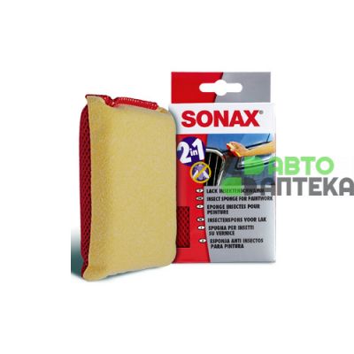 Губка Sonax 2 в 1 для скла 426100