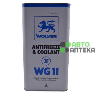 Антифриз WOLVER Universal Antifreeze Ready for use G11 -40°C синий 5л