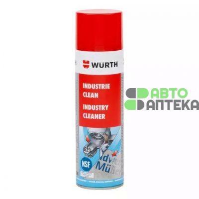 Очиститель WÜRTH Industry Clean для удаления остатков клейкой ленты 500мл 0893140