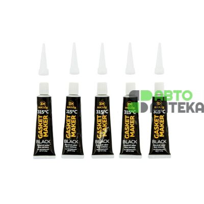 Герметик прокладка Zollex Black Gasket Maker Premium +260 ° C чорний 25г