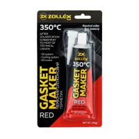 Герметик прокладка Zollex Red Gasket Maker Premium +350°C красный 85г