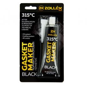 Герметик прокладка Zollex Black Gasket Maker +260° чёрный 85г