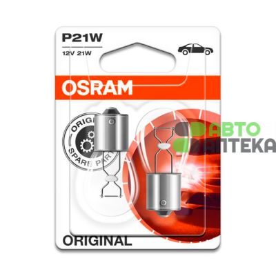 Автолампы Osram 7506-02B (BA15s, P21W, 12V, 25W)