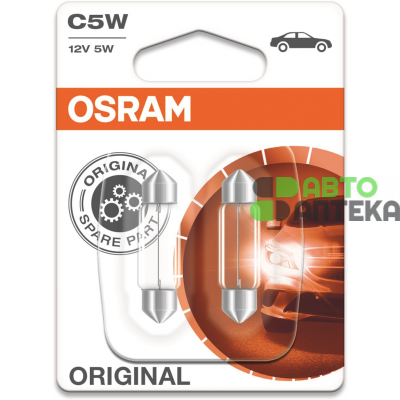 Автолампы Osram 6438-02B (SV8.5-8, 12V, 10W)