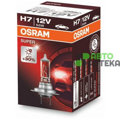 Автолампа Osram Super +30% (PX26d, H7, 12V, 55W) 64210 SUP