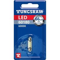 Автолампа TUNGSRAM LED (SV8.5-8, C5W, white, 6000K, 12V, 0.5W) TU 60180LED.1B 