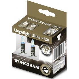 Автолампа TUNGSRAM Megalight Ultra +130 комплект (P14.5s, H1, 12V, 55W) TU 50310XNU.2D