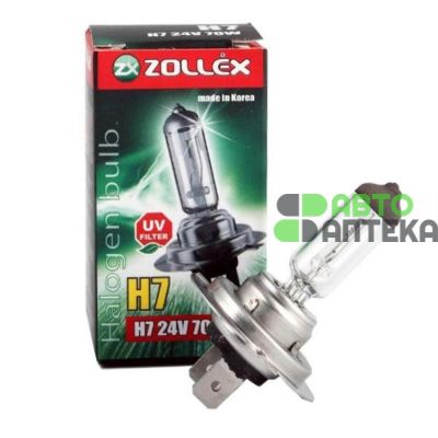 Автолампа Zollex Halogen UV Filter 59994 (PX26d, H7, 2800K, 24V, 70W)