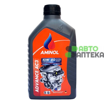 Автомобільна моторна олива Aminol Advance AC3 10W40 1л AM164949