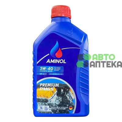 Автомобильное моторное масло Aminol Premium PMG5 5W-40 1л