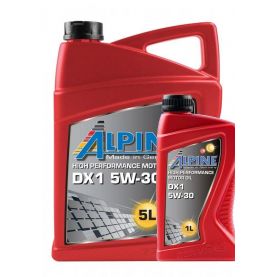 Автомобильное моторное масло Alpine DX1 5W-30 5л + 1л  1665-5/1665-1