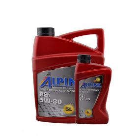 Автомобильное моторное масло Alpine RSi 5W-30 5л + 1л 1625-5/1625-1