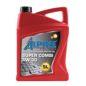 Автомобильное моторное масло Alpine Super Combi 5W-30 5л 0275-5