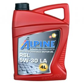 Автомобильное моторное масло Alpine RSL 5W-30 LA 4л