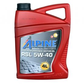 Автомобильное моторное масло Alpine RSL 5W-40 4л