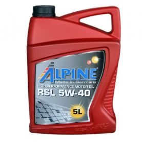 Автомобильное моторное масло Alpine RSL 5W-40 5л