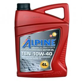 Автомобильное моторное масло Alpine TSN 10W-40 4л