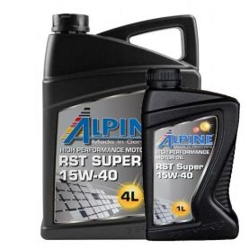 Автомобильное моторное масло Alpine RST Super 15W-40 5л (4л+1л)