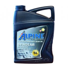 Масло трансмиссионное Alpine Syngear 75W-80 FE GL-4/GL-5 5л