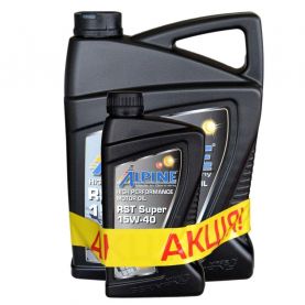 Автомобильное моторное масло Alpine RST Super 15W-40 6л (5л+1л)