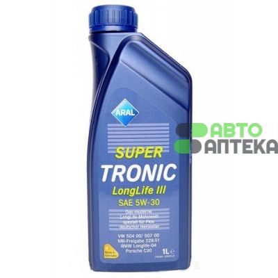 Автомобильное моторное масло Aral Super Tronic Longlife III 5W-30 1л