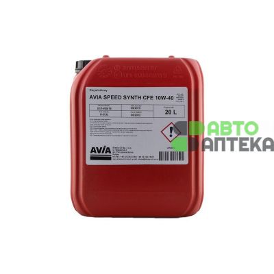 Автомобильное моторное масло AVIA Speed Synth CFE 10W-40 20л