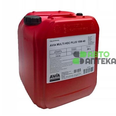 Автомобільне моторне масло AVIA Multi HDC Plus 15W-40 20л